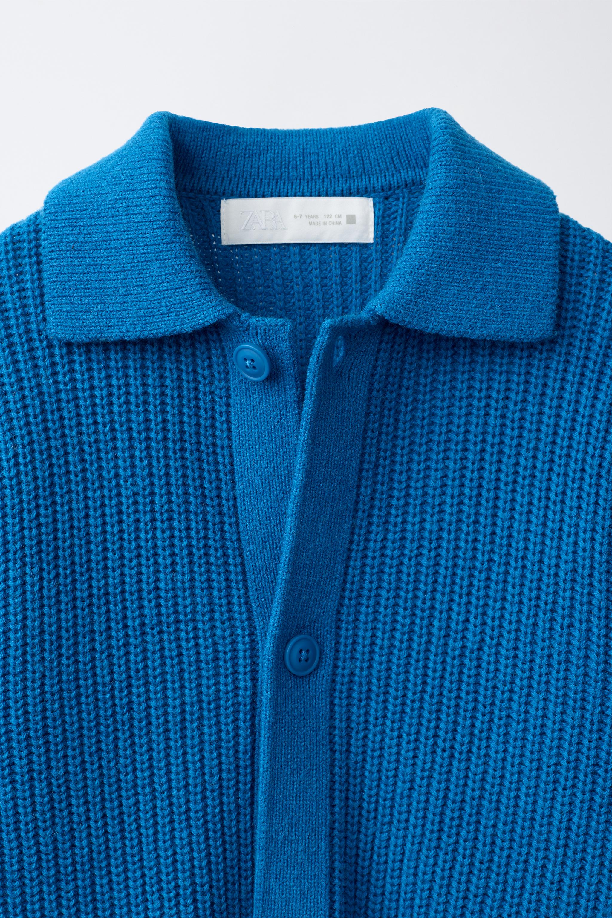 STORIESZ - GILET EN MAILLE AVEC COTON ET LAINE