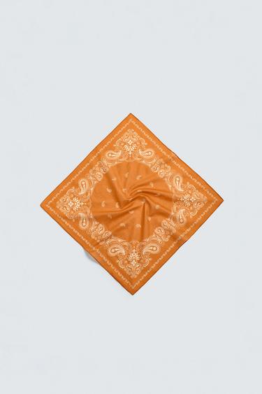 PAISLEY PRINT BANDANA - Orange by Zara