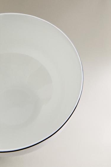 MINIBOL BONE CHINA FILET NOIR - Blanc / Noir de Zara - Image 2