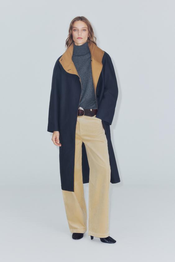 ДОВГИЙ ТРЕНЧ ZW COLLECTION - Дуже темний сірий Zara - Зображення 0