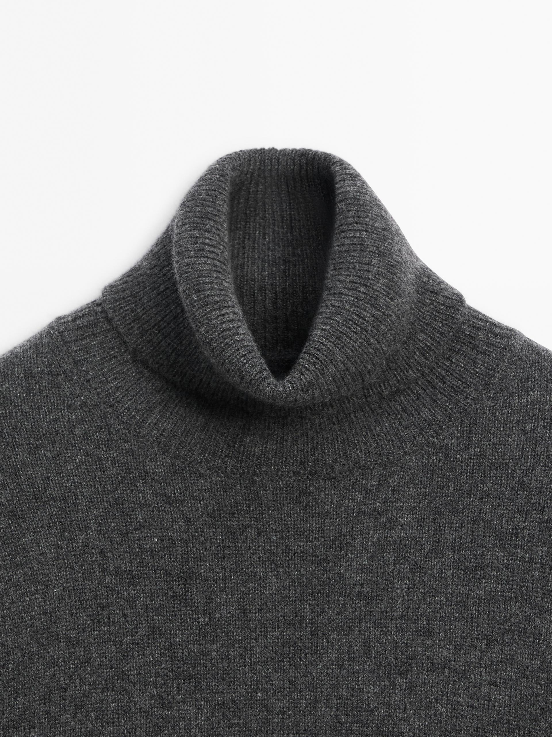 High neck cashmere sweater hotsell