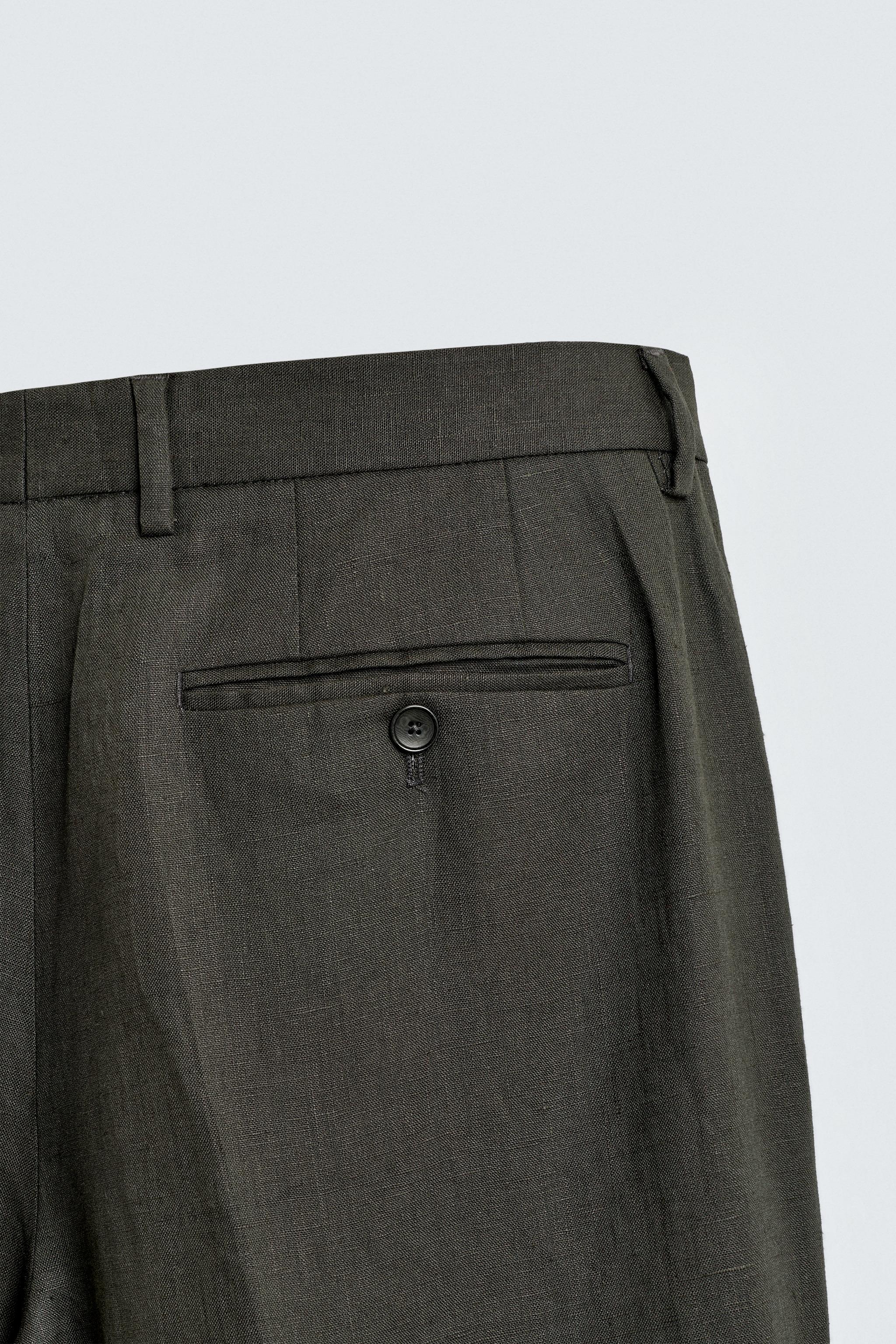 PANTALON DE COSTUME 100 % LIN