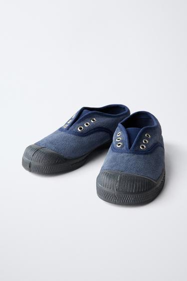TENNIS EN CUIR BENSIMON ® X ZARA - Bleu de Zara - Image 2