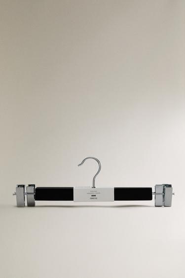 WOODEN SKIRT HANGER (SET OF 3) - Black by Zara - Image 4
