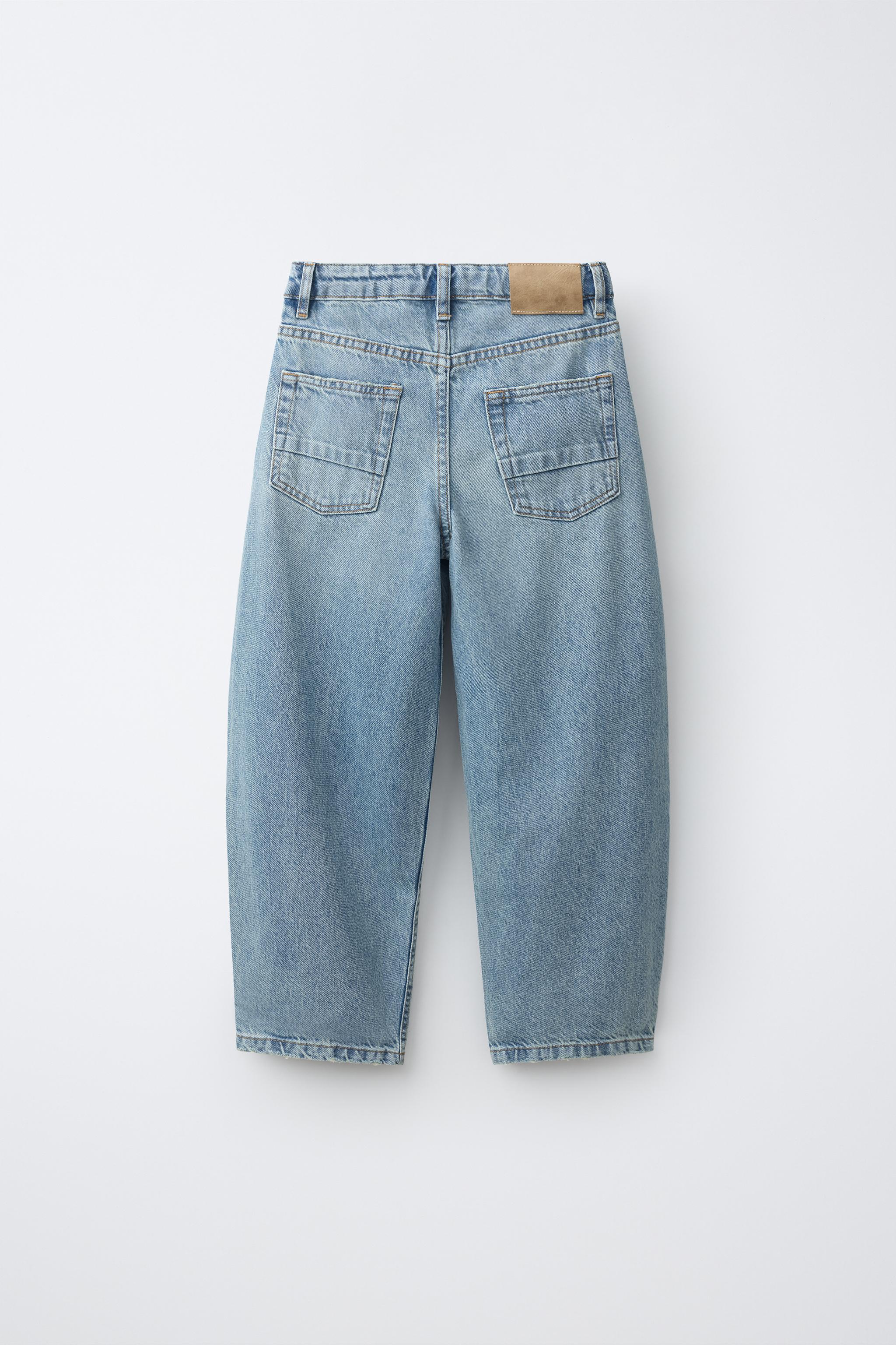 Детские джинсы Zara RIPPED BALLOON JEANS — фото 2