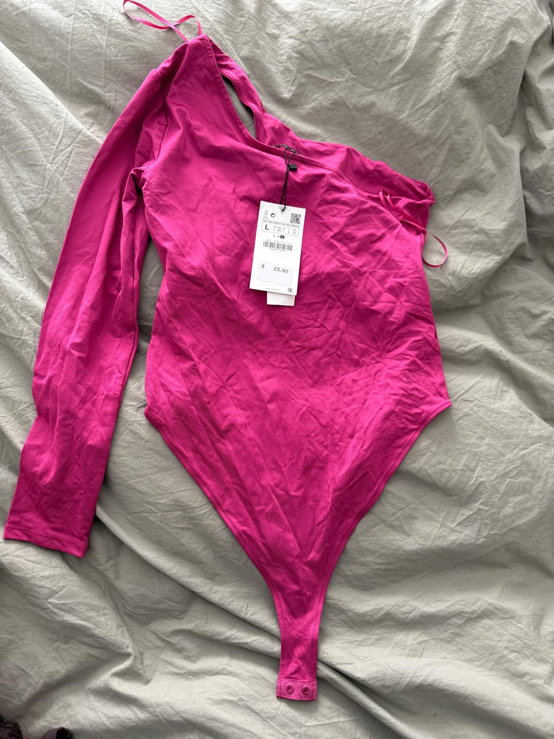 ASYMMETRIC STRETCH BODYSUIT - Image 3