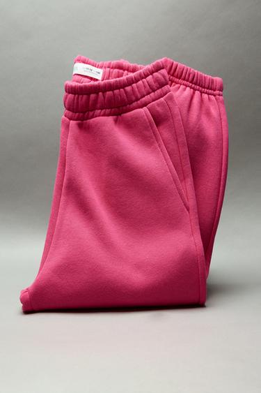 PANTALÓN JOGGER FELPA - Fucsia de Zara