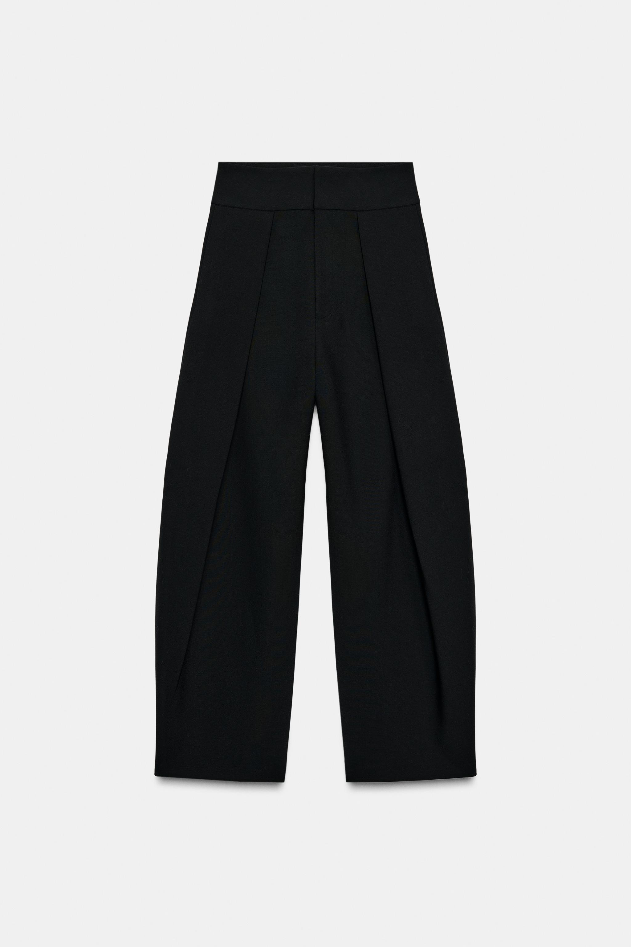 PLEATED BALLOON PANTS - Black | ZARA United States