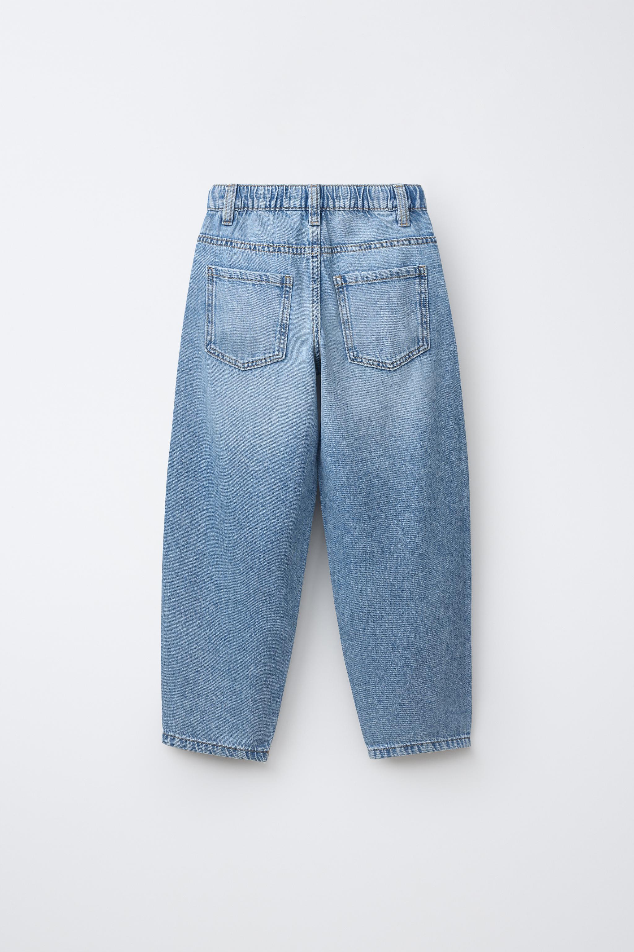 Детские джинсы Zara BAGGY BALLOON JEANS WITH DRAWSTRING — фото 2