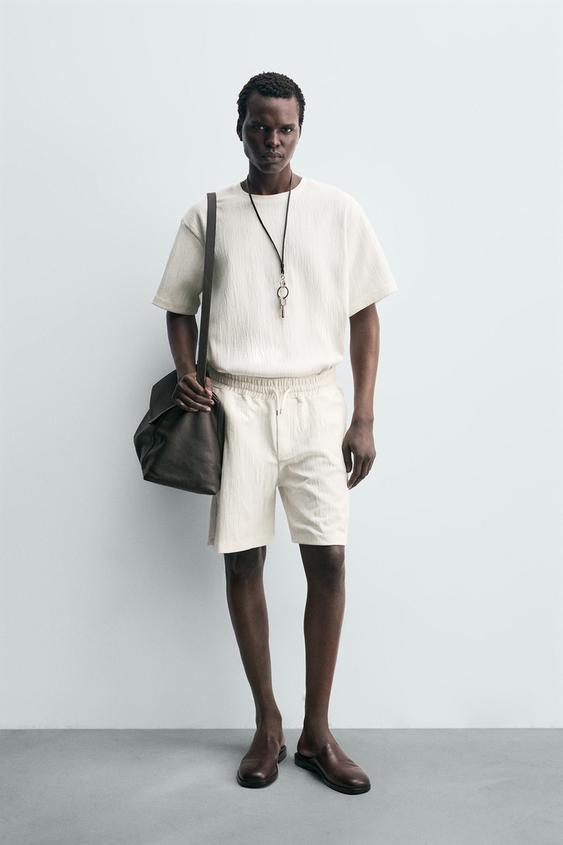 RELAXED FIT TEXTURED T-SHIRT from Zara - $45.90