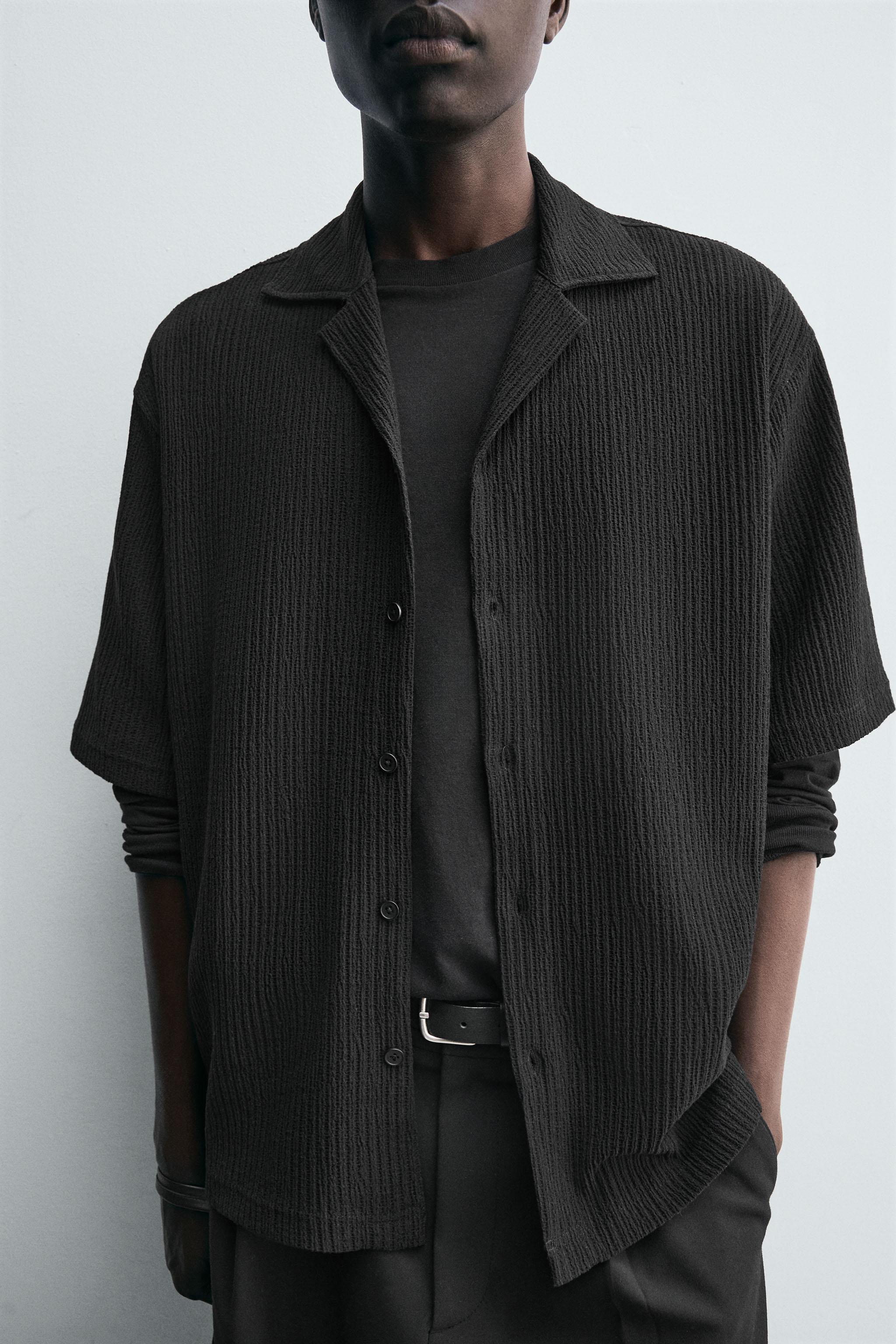 TEXTURED RELAXED FIT SHIRT
