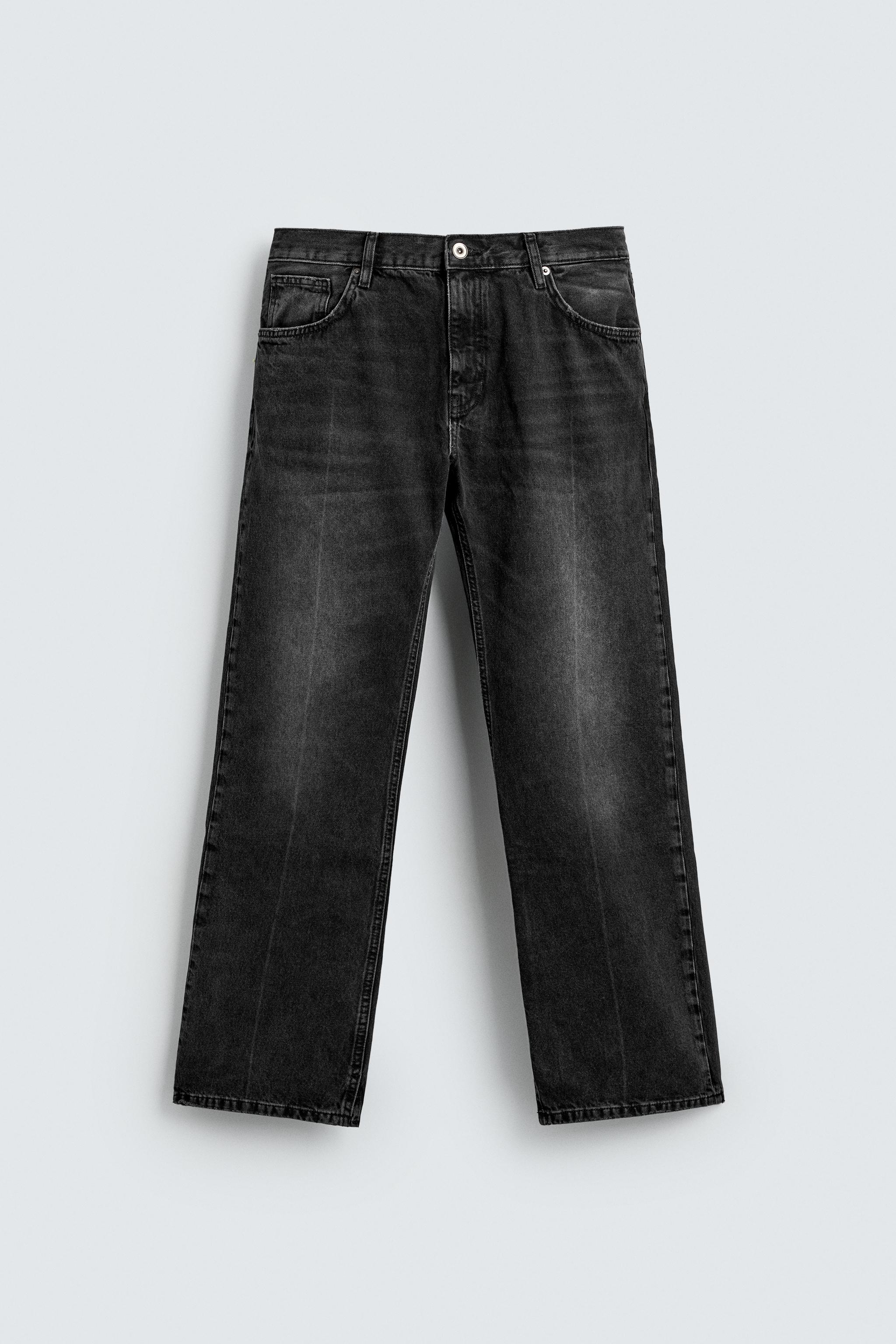 Flare FIT Jeans With Split HEM - Charcoal