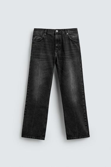FLARE FIT JEANS - Charcoal by Zara