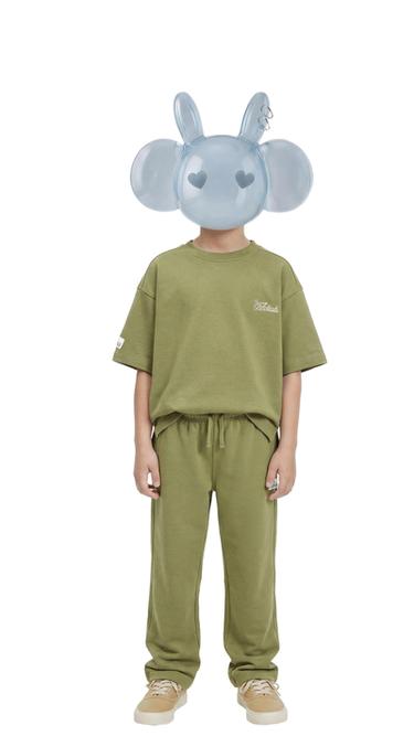 INTERLOCK T-SHIRT - washed green by Zara