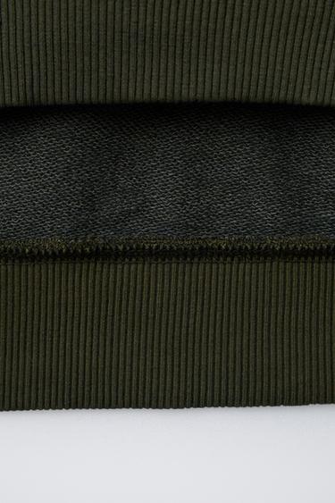 GARMENT DYE SWEATSHIRT - Green by Zara - Image 3