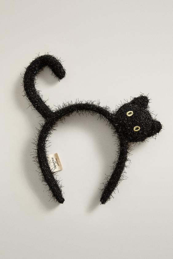 KIDS' HALLOWEEN CAT HEADBAND - Black by Zara - Image 0