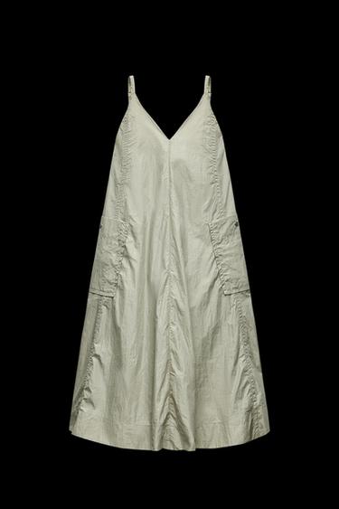 WATER REPELLENT MIDI DRESS X AND WANDER® - Light mint green by Zara - Image 0
