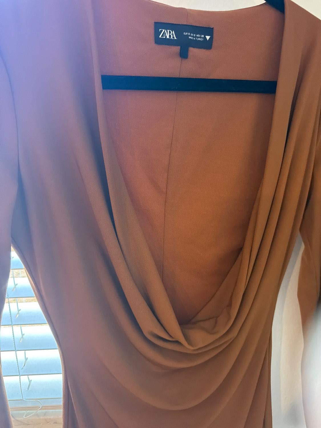 DRESS WITH DRAPED NECKLINE - Image 2