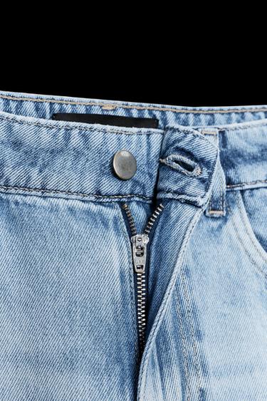 Z1975 WIDE-LEG HIGH-WAIST COMBINED JEANS - Mid-blue by Zara
