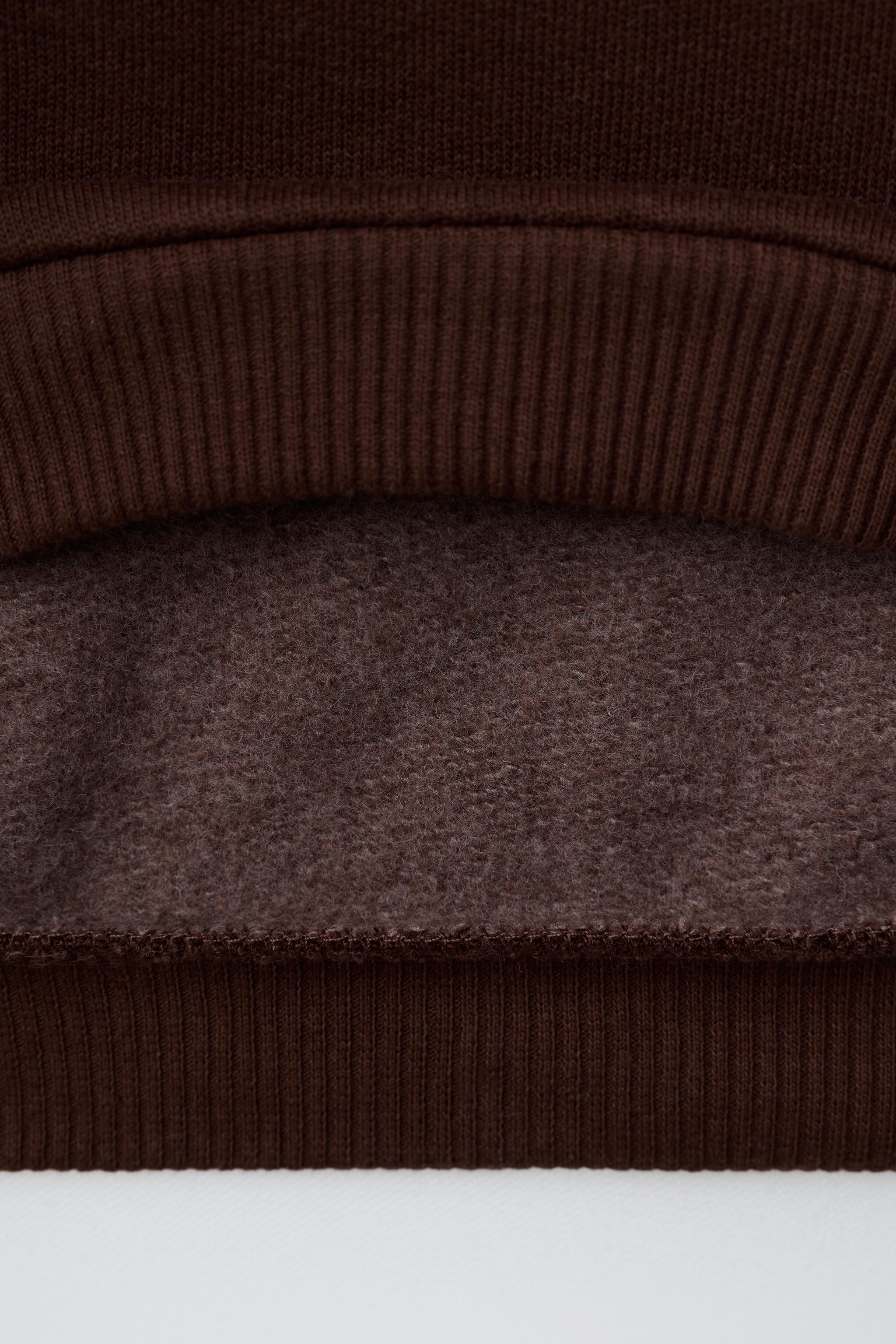 Детские худи Zara EMBROIDERED POLO SWEATSHIRT — фото 4