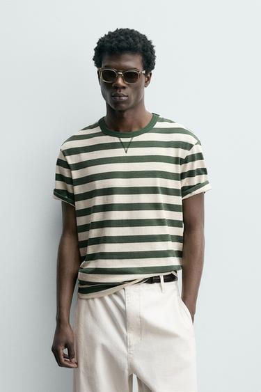 CAMISETA MANGA CORTA RAYAS - rayas de Zara