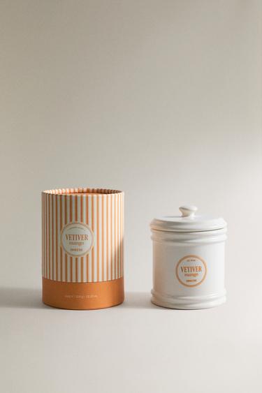 (300 G) VETIVER MANGO SCENTED CANDLE – Narancssárga a ZARA-tól