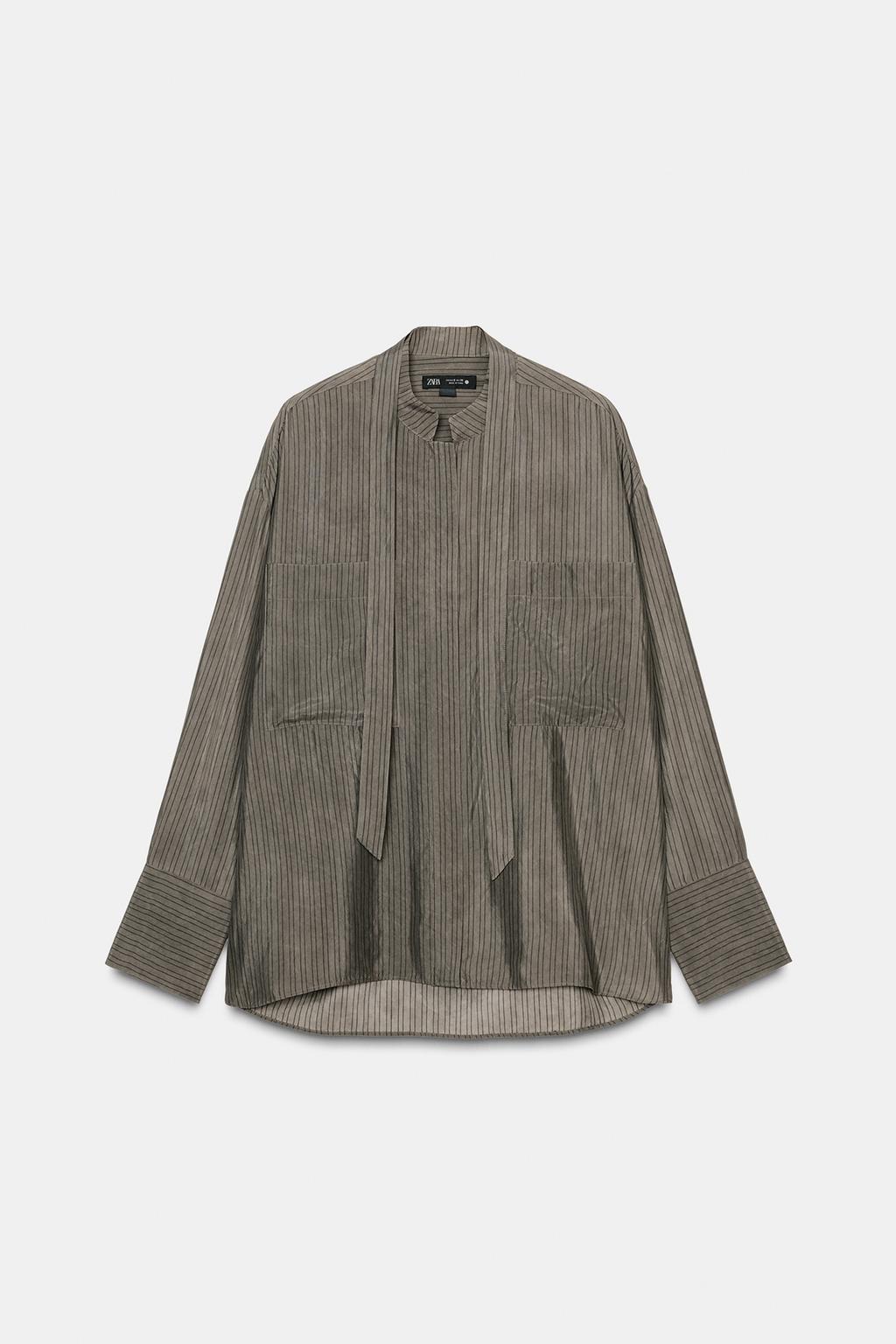 ZW COLLECTION BOW POCKET BLOUSE