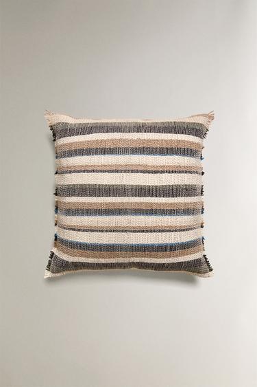 VÆVET PUDEBETRÆK - blå fra Zara - Billede 0