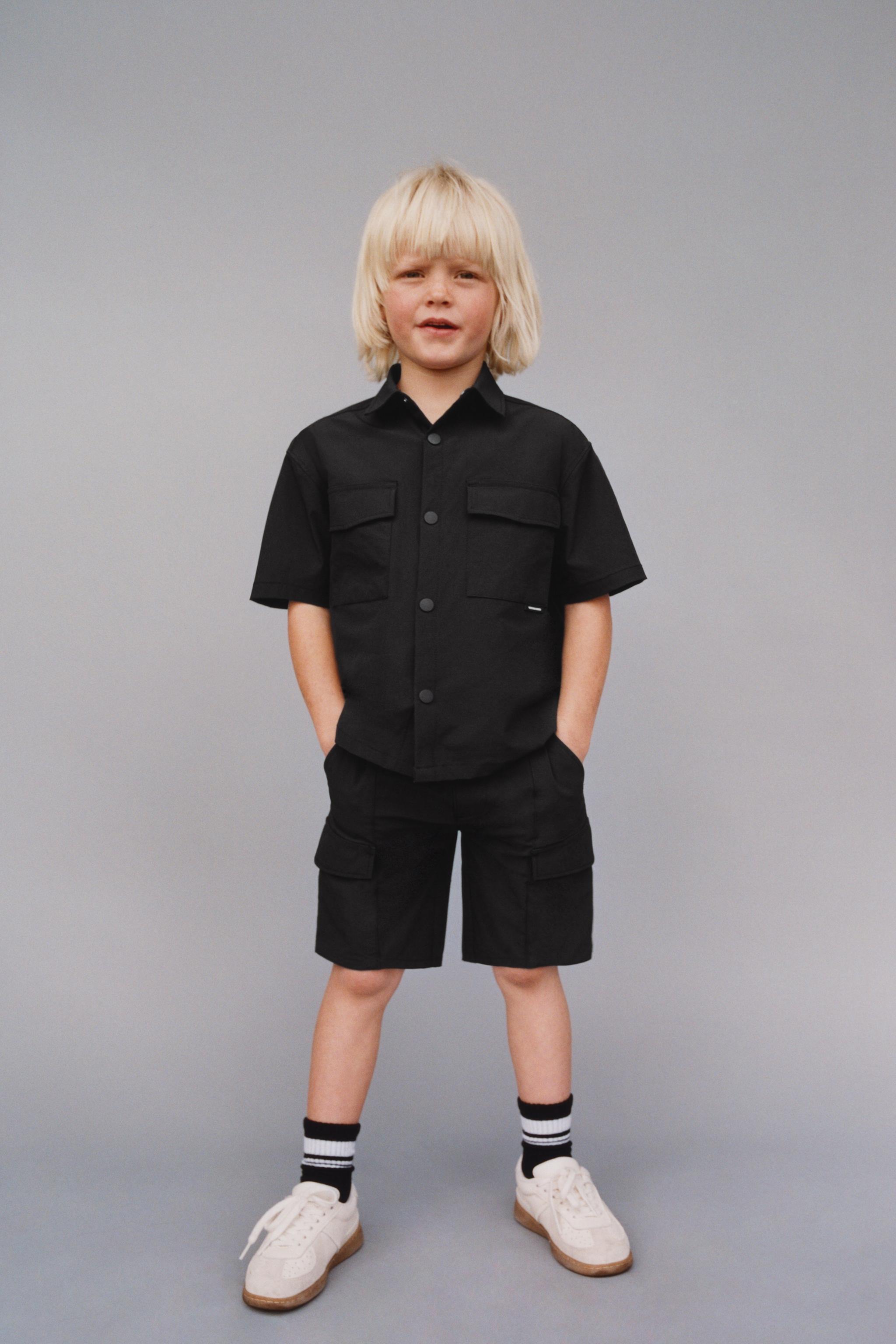 TECHNICAL SHORTS - Black | ZARA United States
