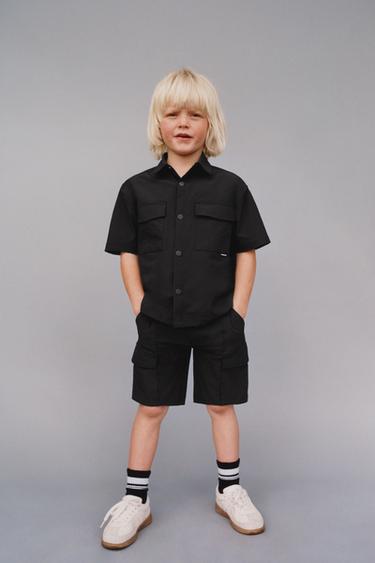 TECHNICAL BERMUDA SHORTS - Black by Zara - Image 4