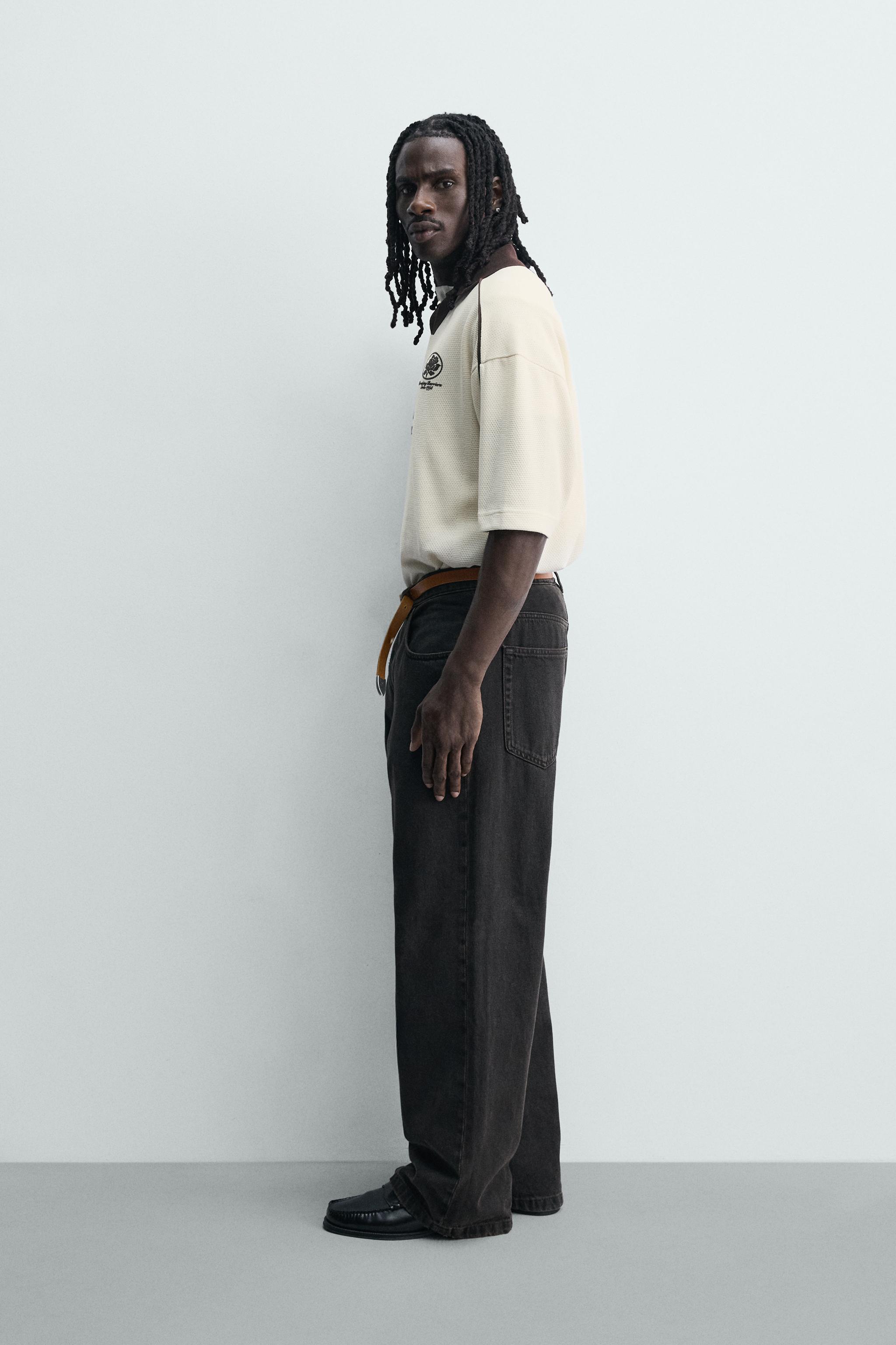 CONTRAST EMBROIDERED RETRO SOCCER POLO