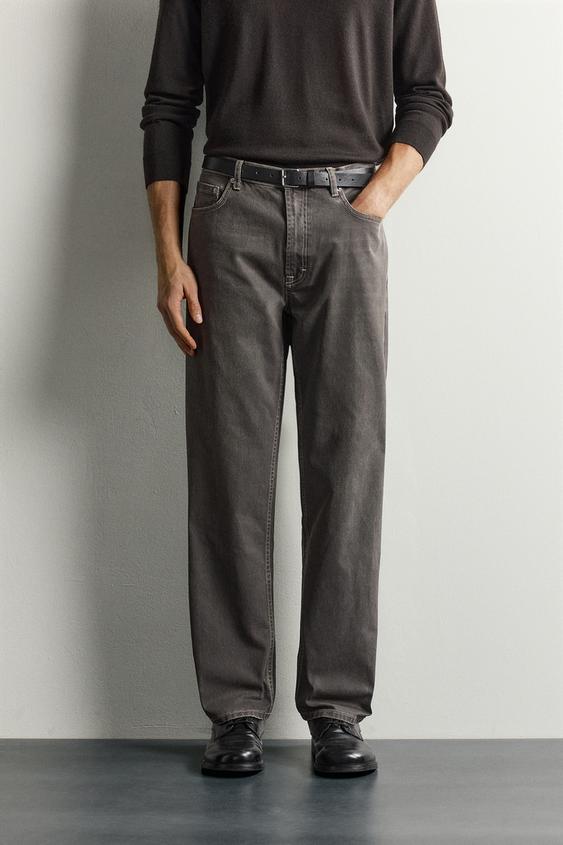 PANTALON STRAIGHT FIT - Marron de Zara - Image 1