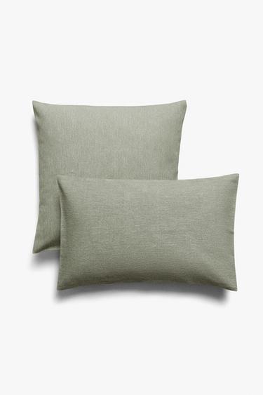 CAPA DE ALMOFADA LISA - Verde-médio da Zara