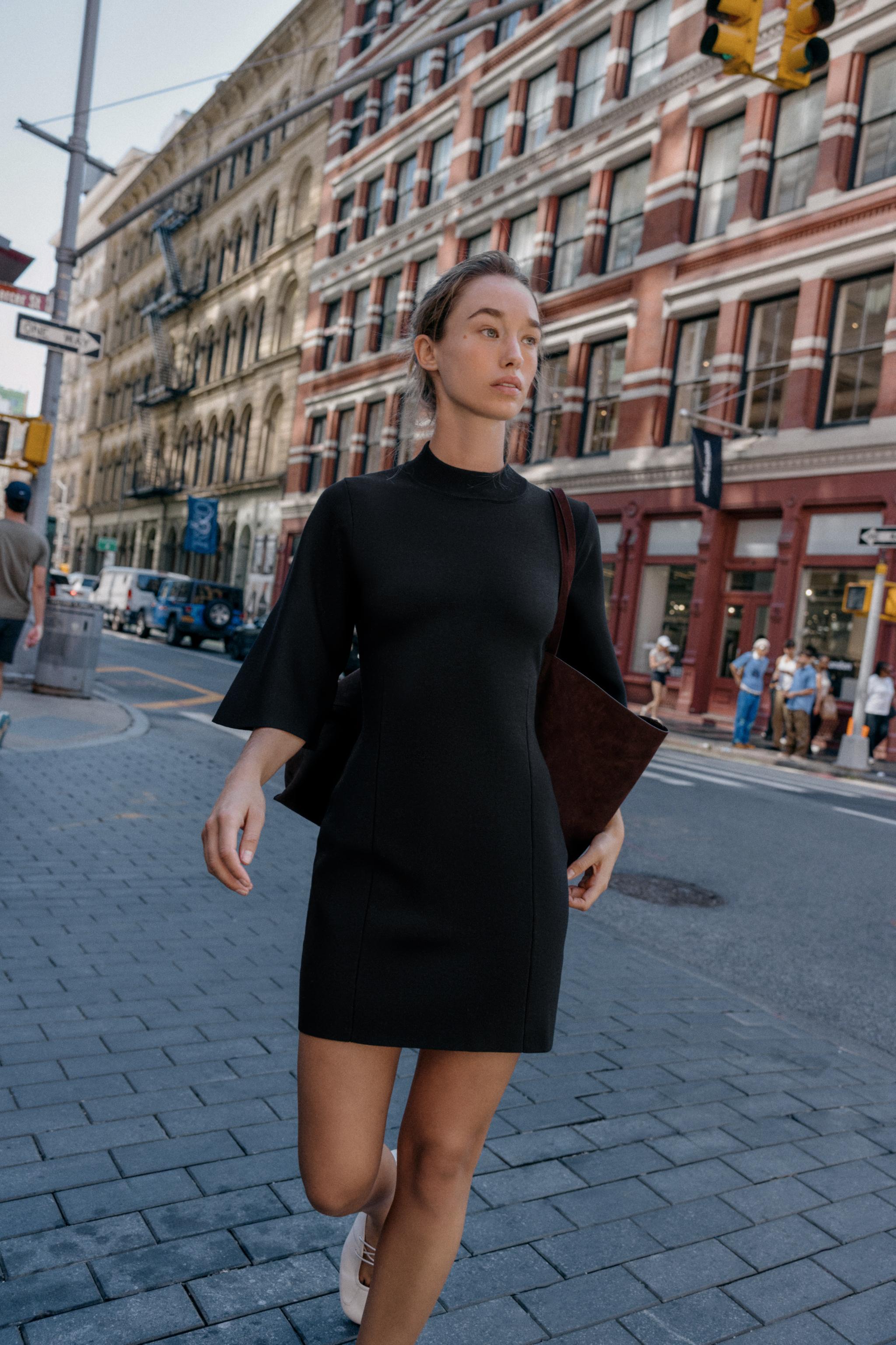 さ*ら様 Trois Logo Knit Mini Dress/BLACK M さ*ら様 Trois Logo Knit Mini Dress/BLACK M Trois Logo Knit