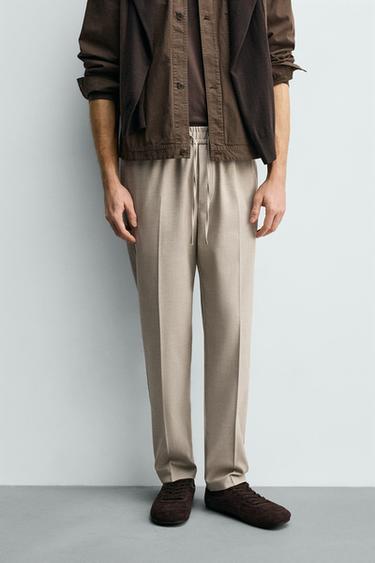 PANTALÓN CINTURA JOGGER CONFORT - Beige vigoré de Zara