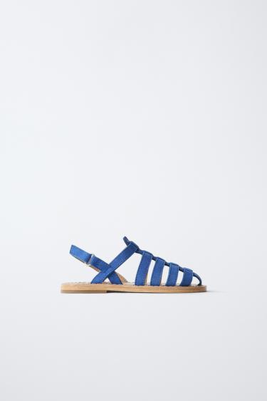 სანდლები ტყავი - Zara-ს Blue