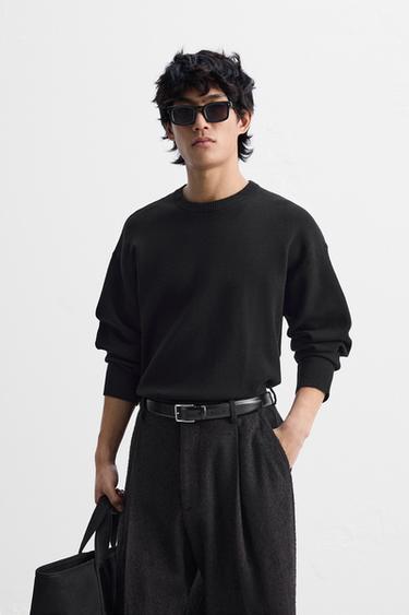 BASIC SOFT SWEATER - Black by Zara