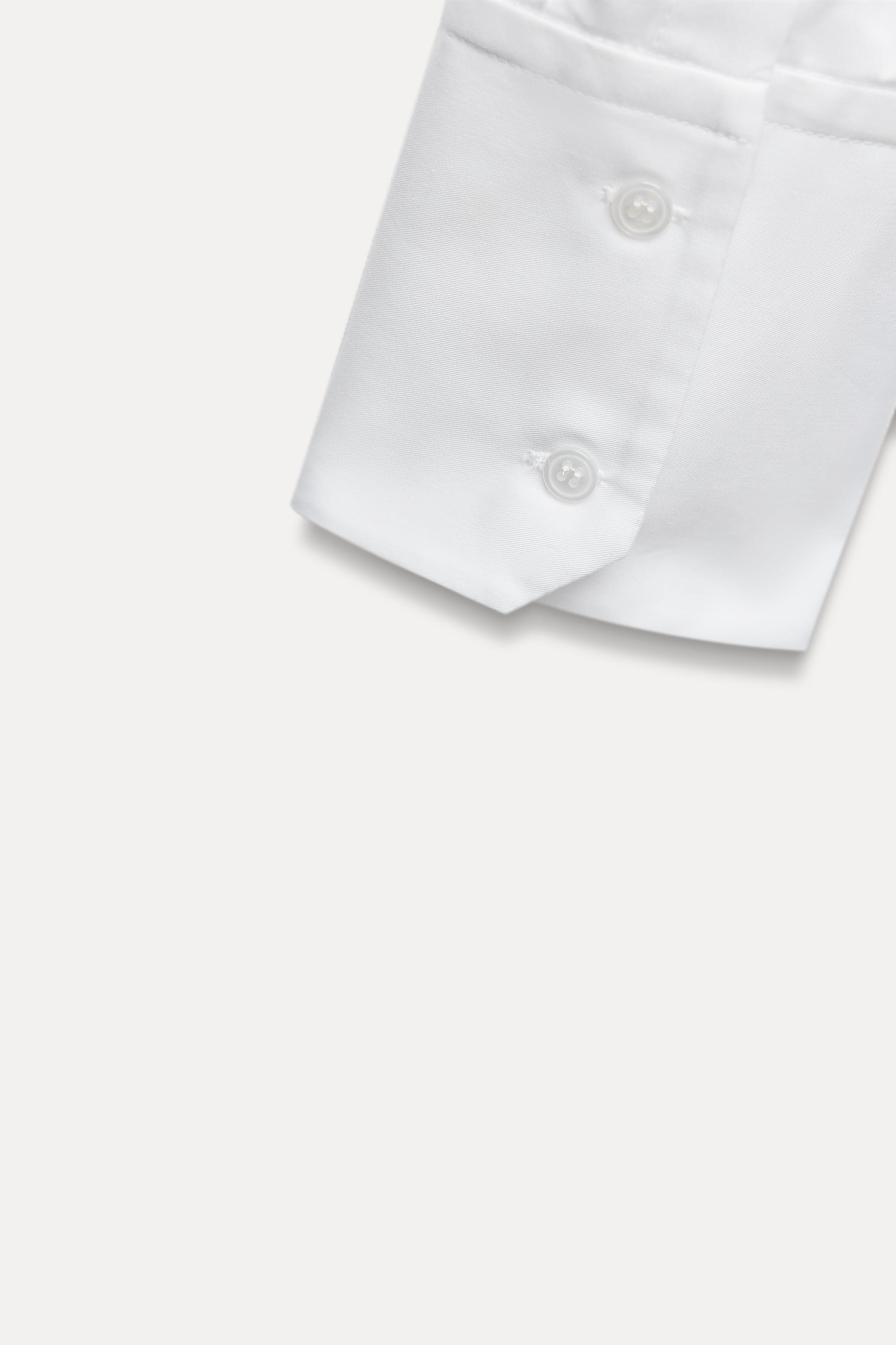 POPLIN SHIRT WITH DOUBLE BELT - White | ZARA United States POPLIN SHIRT WITH DOUBLE BELT - White | ZARA United States
