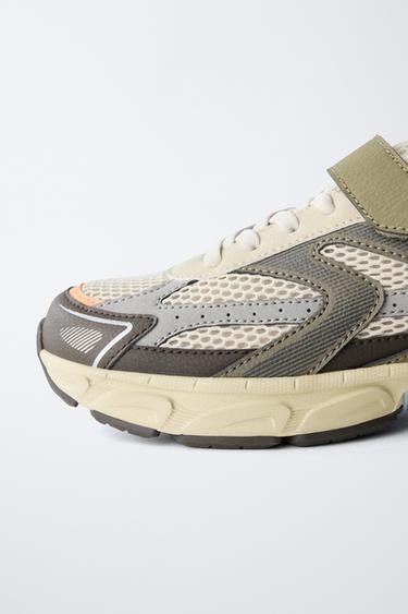 Zara MULTICOLOR SNEAKERS - Brown