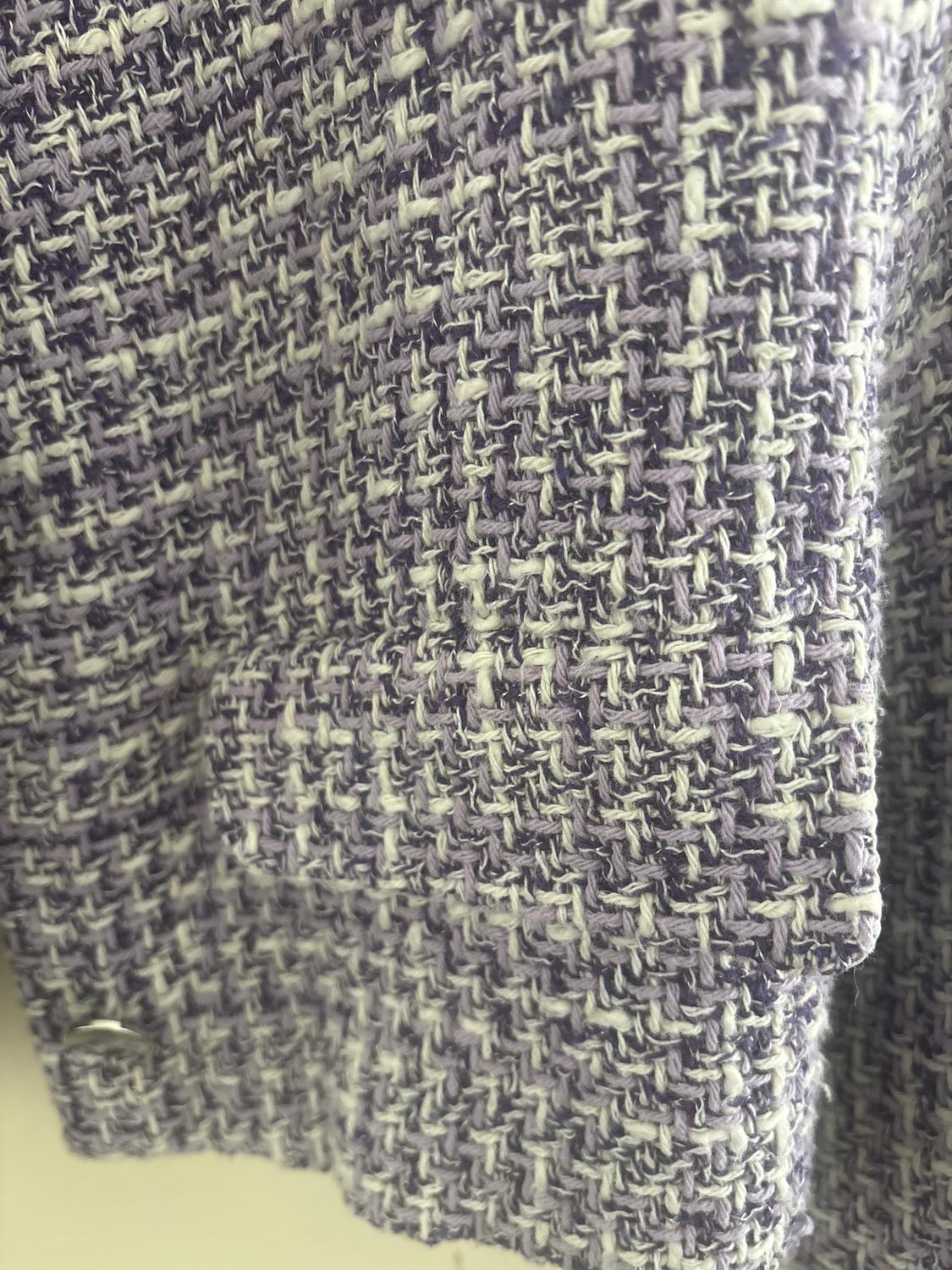 SHORT TEXTURED WEAVE BLAZER - Image 3