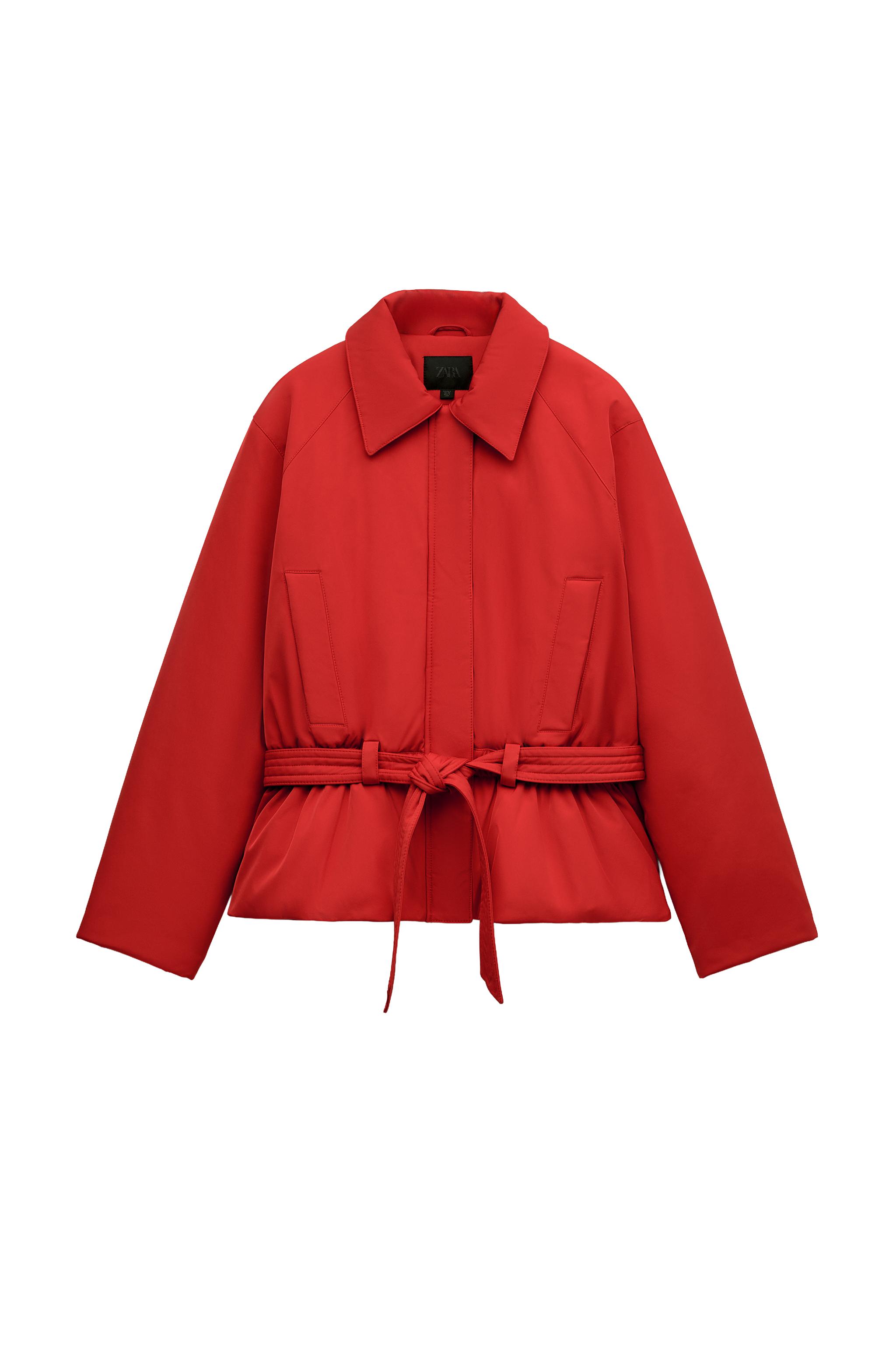 CHAQUETA ACOLCHADA CINTURÓN WATER REPELLENT