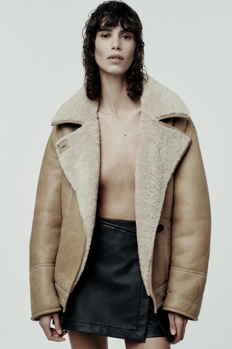 Giacca Pelliccia Pellicce Ecologiche Zara 2022 Cappotto Corto