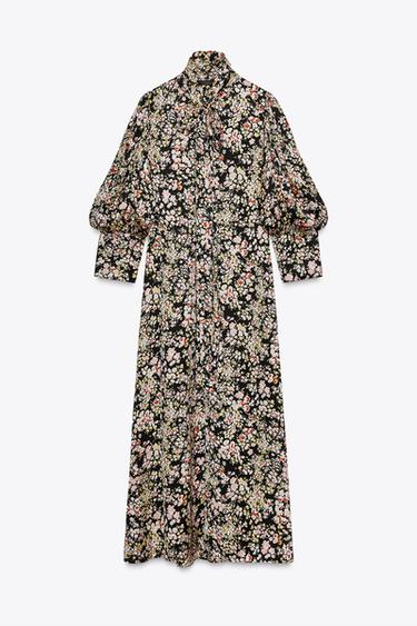 ZW COLLECTION FLORAL MIDI DRESS - Multicoloured by Zara - Image 4