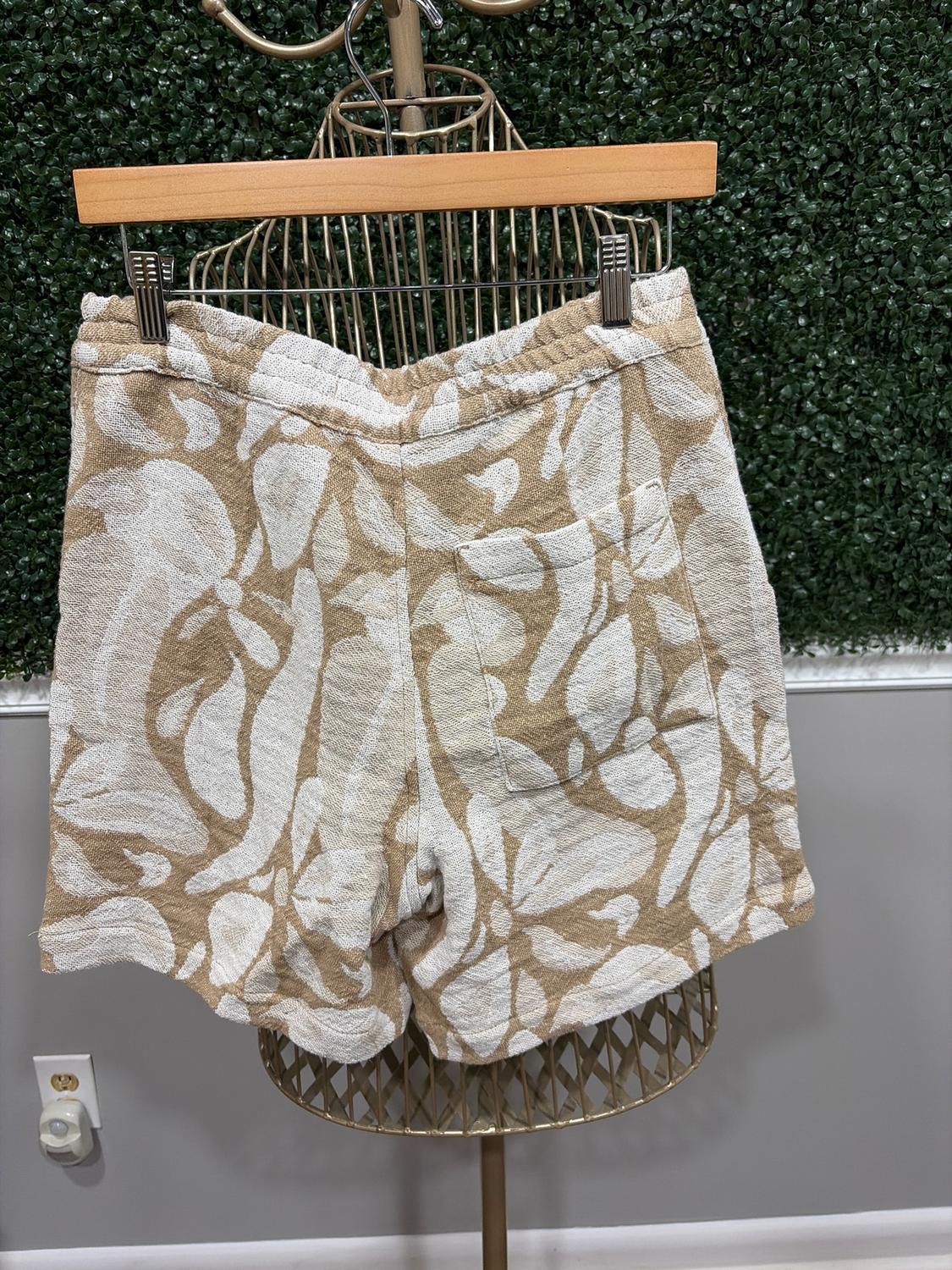 FLORAL JACQUARD SHORTS - Image 3