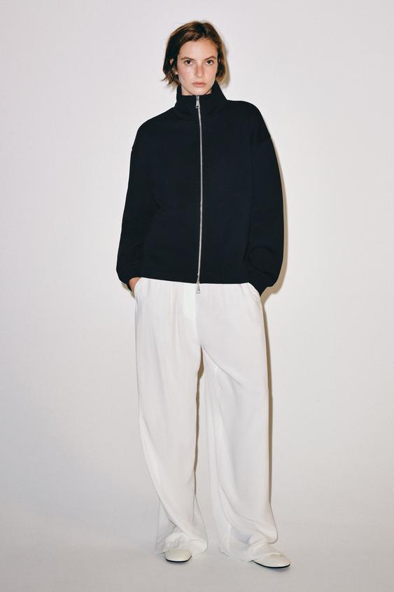 ZIP-UP SWEATSHIRT - Blue by Zara - Image 0