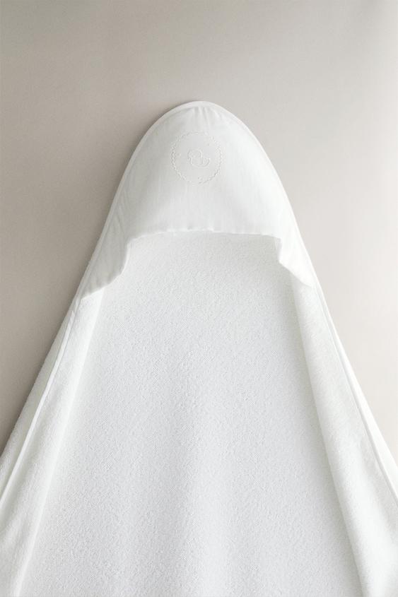 BABYBADCAPE MET BORDUURSEL - Gebroken wit van Zara - Afbeelding 0