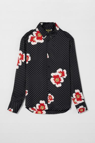 POLKA DOT SHIRT BOBBY GILLESPIE X ZARA - Black by Zara