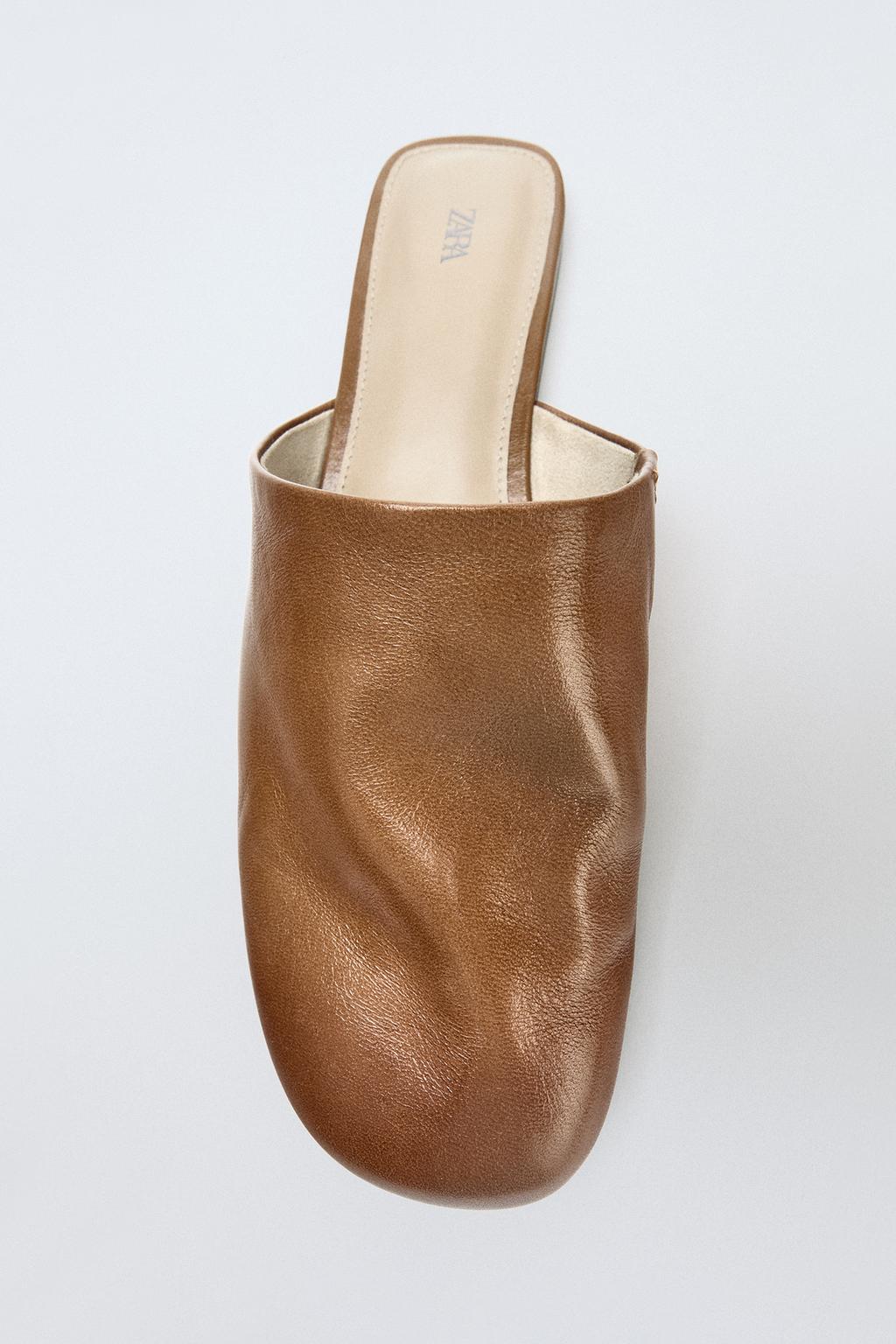 LEATHER SLINGBACK SHOES