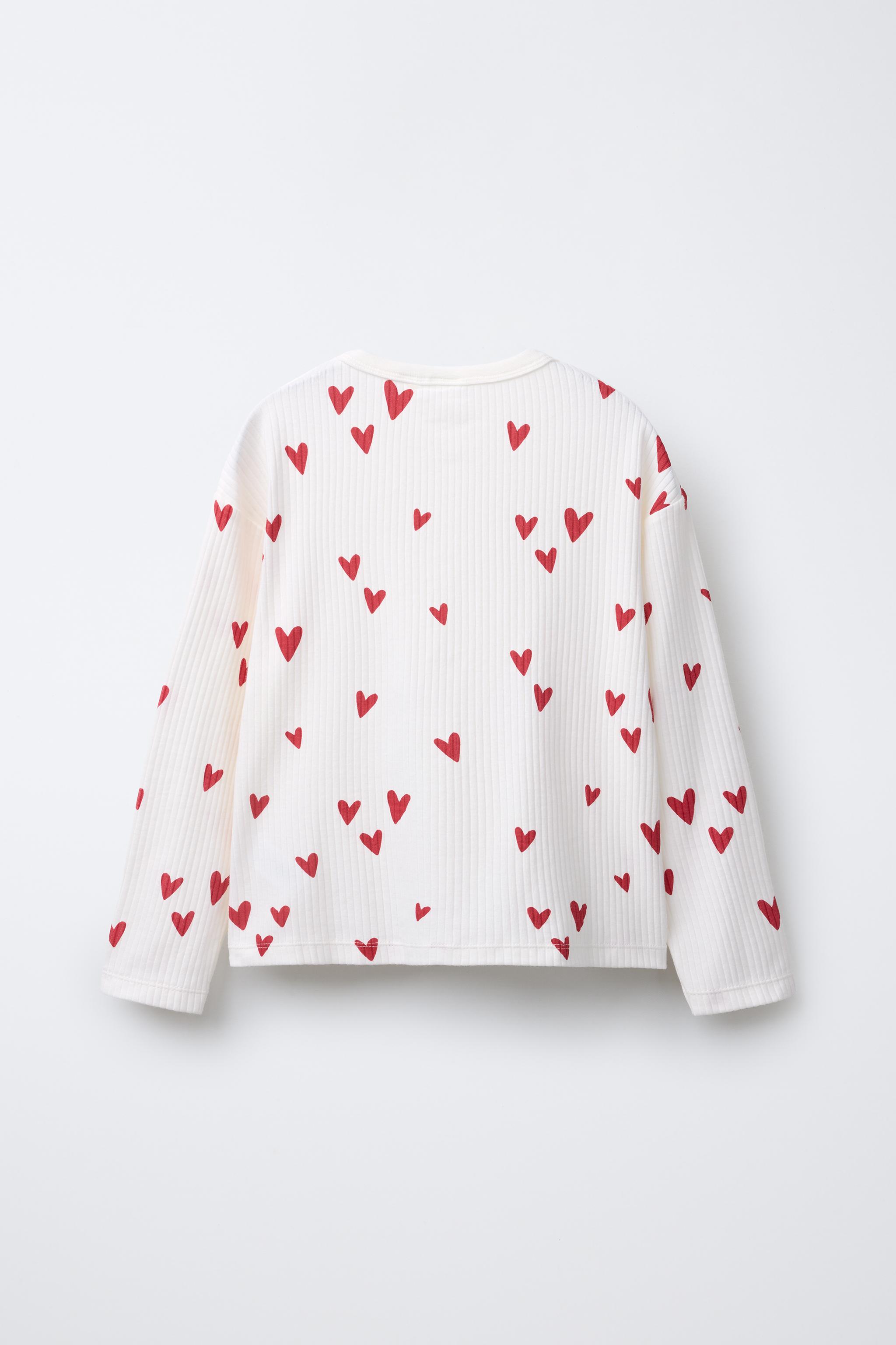 6-14歳/ ハート パジャマ - エクリュ | ZARA Japan / 日本