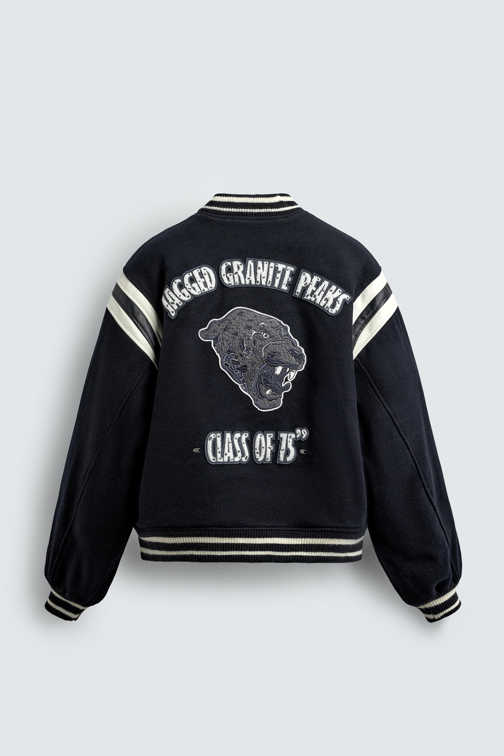 CHAMPION ® X ZARA キルティングボンバージャケット - ネイビー